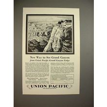 1928 Union Pacific Railroad Ad - Grand Canyon Lodge