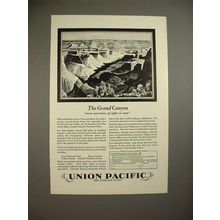 1928 Union Pacific Railroad Ad - Grand Canyon