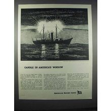 1945 American Export Lines Ad - Rockwell Kent Art