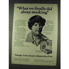 1978 Vantage Cigarettes Ad - What We Finally Did
