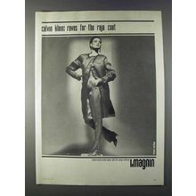 1980 i.Magnin Calvin Klein Raja Coat Ad - Raves