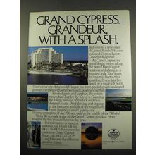 1984 Hyatt Regency Grand Cypress Hotel Ad - A Splash