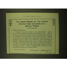 1918 Houghton Mifflin Company Ad - The development of the United States