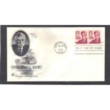 FDC Art Craft 1305E 15c Oliver W. Holmes Pair (Cachet-U/A) CV41655