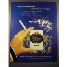 1966 Rothmans King Size Cigarettes Ad - Britain's first and the world's largest