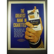 1966 Rothmans King Size Cigarettes Advertisement - The greatest name