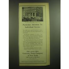 1945 Guaranty Trust Company of New York Ad - Particular Attention to Service