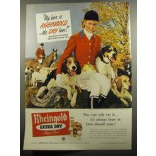 1951 Rheingold Beer Advertisement - Elise Gammon - Fox Hunt