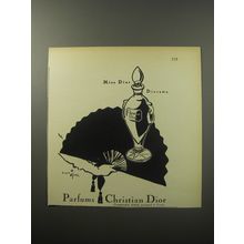 1955 Christian Dior Perfume Advertisement - Parfums Christian Dior