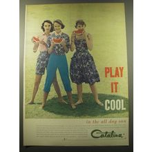 1960 Catalina Fashion Ad - Play it cool in the all day sun
