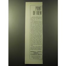 1960 Merrill Lynch Ad - Point of View