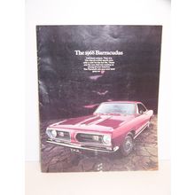 1968 PLYMOUTH BARRACUDA SALES BROCHURE ORIGINAL FRED HUNTINGTON SENECA FALLS NY