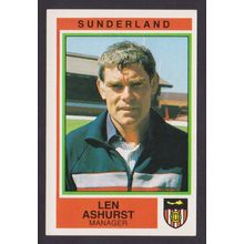 Panini Stickers Football 85 #298 Len Ashurst - Manager (Sunderland)