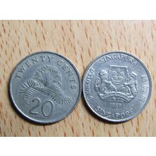 Singapore 1989 20 Cents Coin