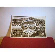 multiview, SAND BAY, KEWSTOKE, Weston Super Mare SOMERSET postcard RP 1961 pm =