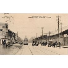 Sakuragi Street Japan Yokohama Old Tram Transport Postcard