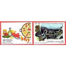 España. 1988. Mi # 2816 / 17. Tourism. Paella. Covadonga National Park