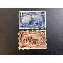 ICOLLECTZONE US 288-289 VF used light cancels premium stamps