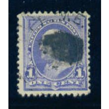 Used 247 1c Benjamin Franklin Fine M02718