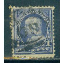 Used 264 1c Benjamin Franklin Just Clears M02996