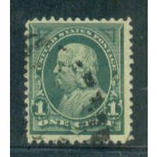 Used 279 1c Benjamin Franklin Just Clears M04356