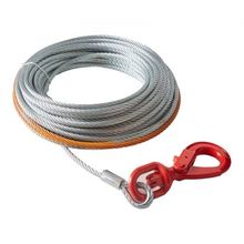 Galvanized Steel Winch Cable, 3/8 Inch x 75 Feet 15,200 lbs Breaking Strengt...