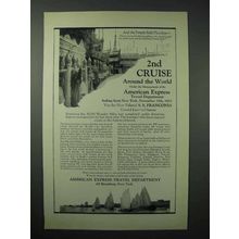 1923 American Express Travel Department Ad - 2nd Cruise