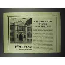 1929 Fenestra Steel School Windows Ad - Canestota High