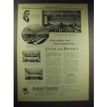 1929 Acousti-Celotex Ad - Kenton, Portsmouth School