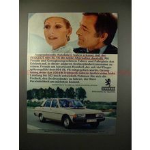 1977 Peugeot 604 SL V6 Car Ad, in German - NICE!!
