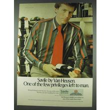1978 Van Heusen Savile Shirt Ad - Few Privileges