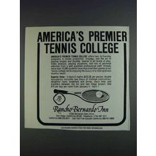 1980 Rancho Bernardo Inn Ad - Tennis College