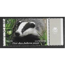 GER 2009 55c 'ANIMAL OF THE YEAR - BADGER' FINE USED (EBID57-104)