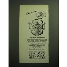 1970 Bergdorf Goodman The Frog Prince's Mug Advertisement