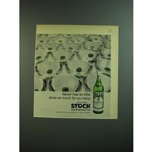 1969 Stock Vermouth Ad - Never has so little done so much for so many