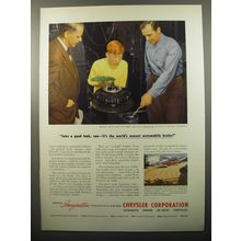 1950 Chrysler Corporation Ad - Take a good look, son - it's the world's newest
