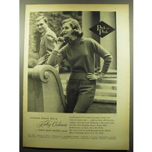 1959 Peck and Peck Fashion Ad - Women notice it's a Hadley Cashmere