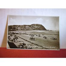 THE SANDS & NORTH HILL, MINEHEAD, SOMERSET used postcard RP Sweetman 1958 pm =