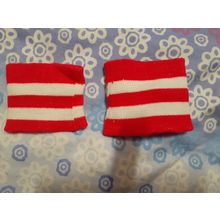 red & white wrist bands for exercising