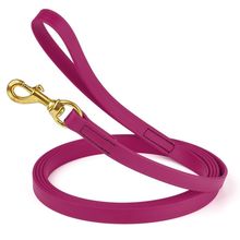 Dog Pet Leash Magenta Pink w/ Brass Hardware W 3/4" - L33'