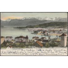 Luzern und die Alpen, 1904 - Goetz AK