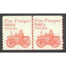 1908 20c Fire Pumper Fine MNH Dry Gum CNP Left 4 V0552