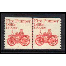 1908 20c Fire Pumper Very Fine MNH Dry Gum CNP Left 6 W1693