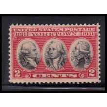 703 2c Yorktown Just Clears MNH O4931