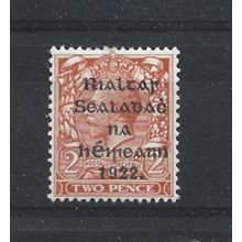 Ireland.SG34 2d Orange.Die Unchecked.Mounted Mint.Oct24a