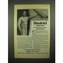 1914 Duofold Underwear Ad - Your Common Sense