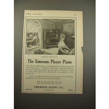 1915 Emerson Player Piano Ad - Pleasing Reflections