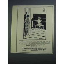 1915 Emerson Piano Ad - From the Student Period