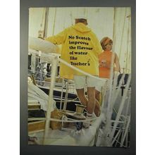 1966 Teacher's Scotch Ad - Improves Flavour of Water