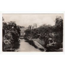 Warwick Castle from the River RP Postcard 52803